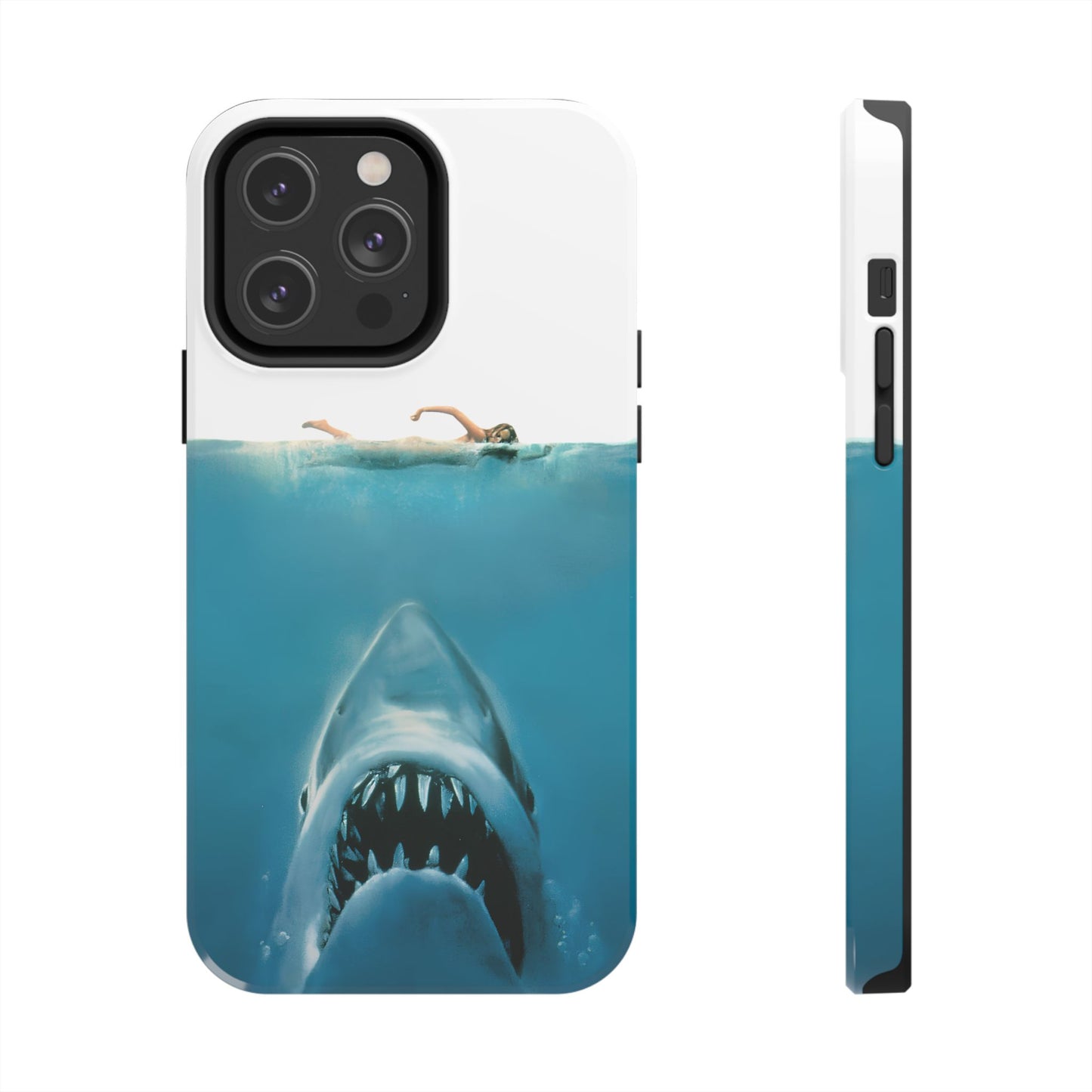 JAWS Tough Phone Case — Retro Jaws Ocean Horror Design