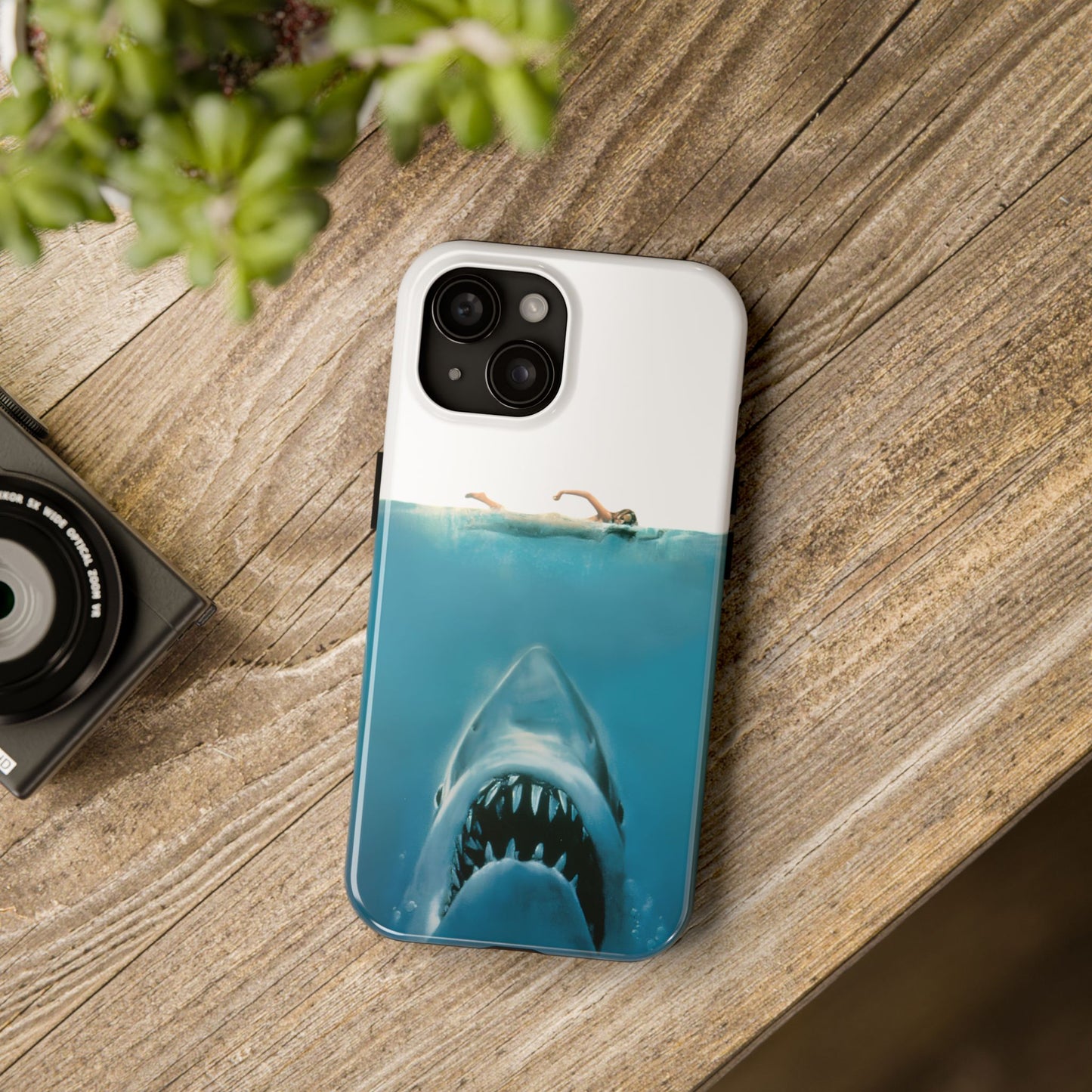 JAWS Tough Phone Case — Retro Jaws Ocean Horror Design