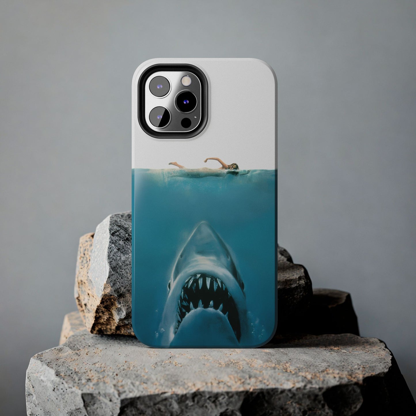 JAWS Tough Phone Case — Retro Jaws Ocean Horror Design