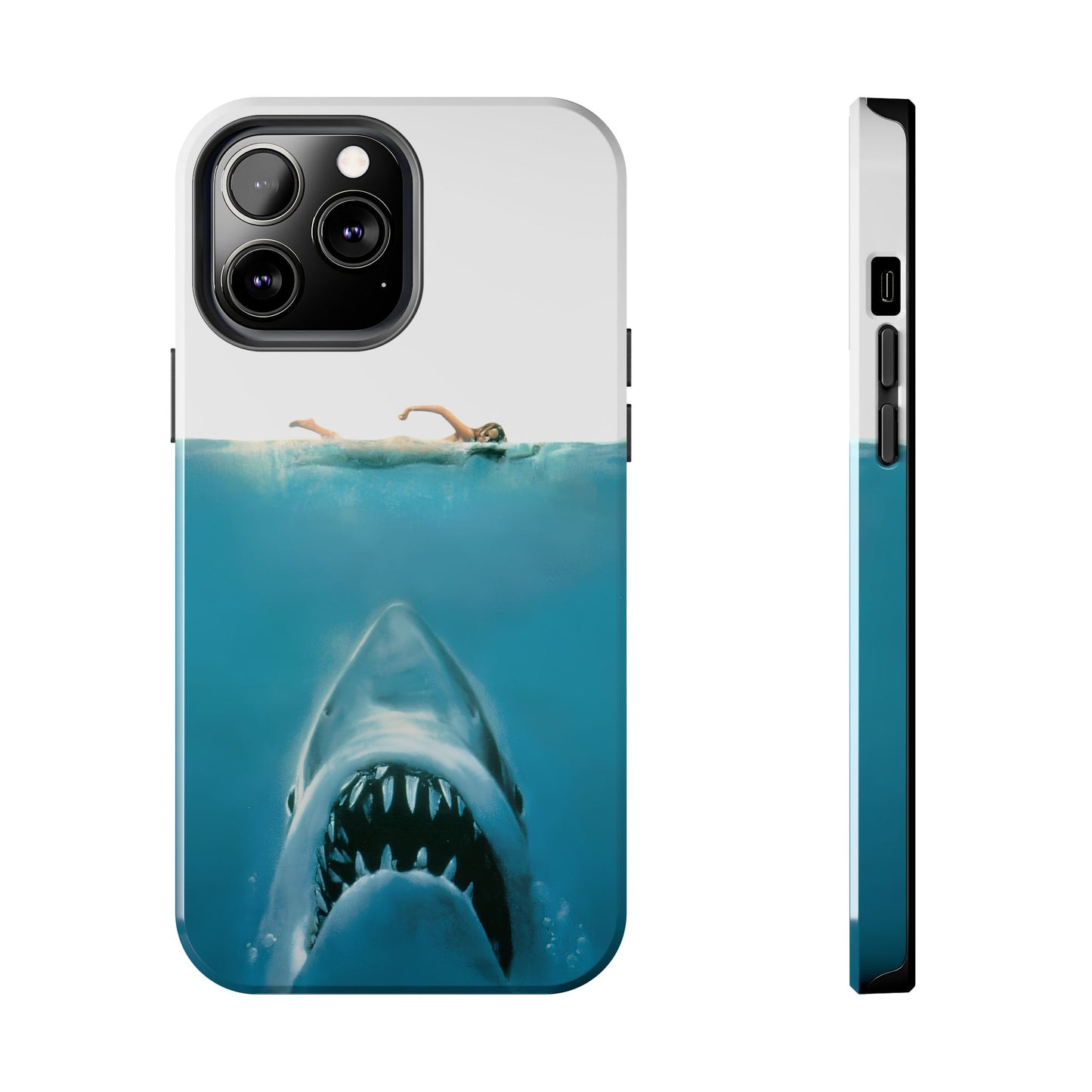 JAWS Tough Phone Case — Retro Jaws Ocean Horror Design