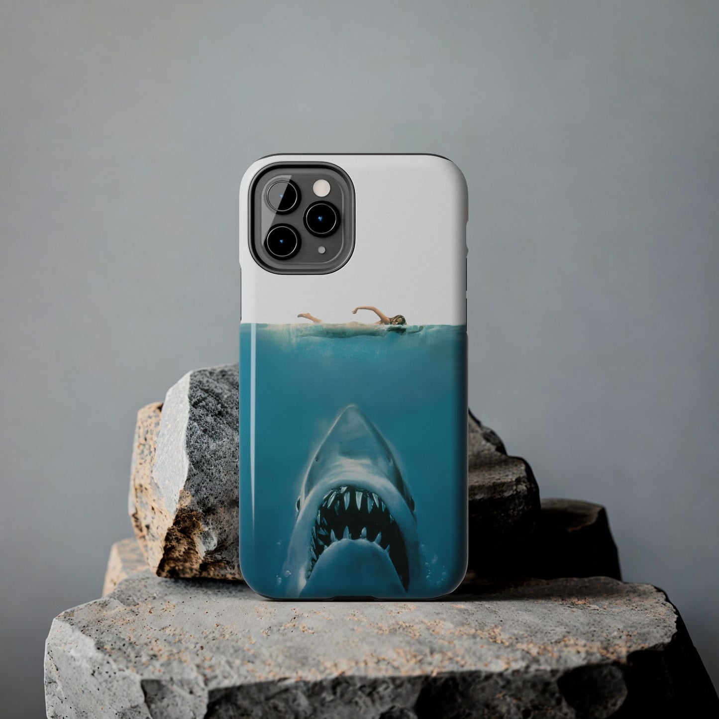 JAWS Tough Phone Case — Retro Jaws Ocean Horror Design