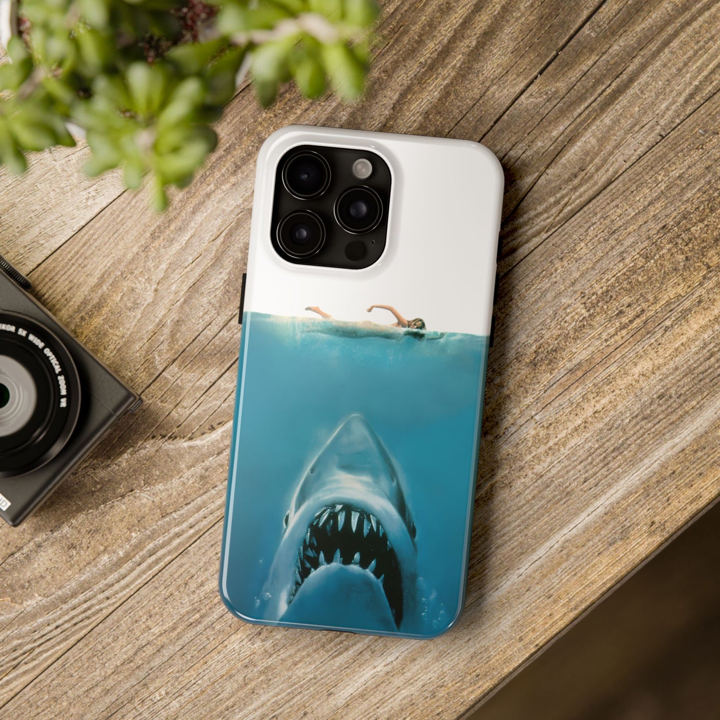JAWS Tough Phone Case — Retro Jaws Ocean Horror Design