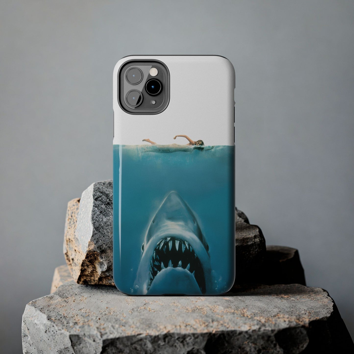 JAWS Tough Phone Case — Retro Jaws Ocean Horror Design