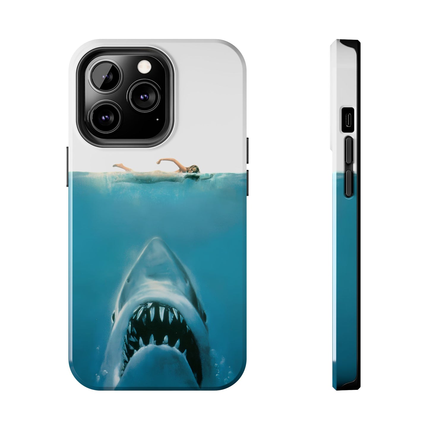 JAWS Tough Phone Case — Retro Jaws Ocean Horror Design