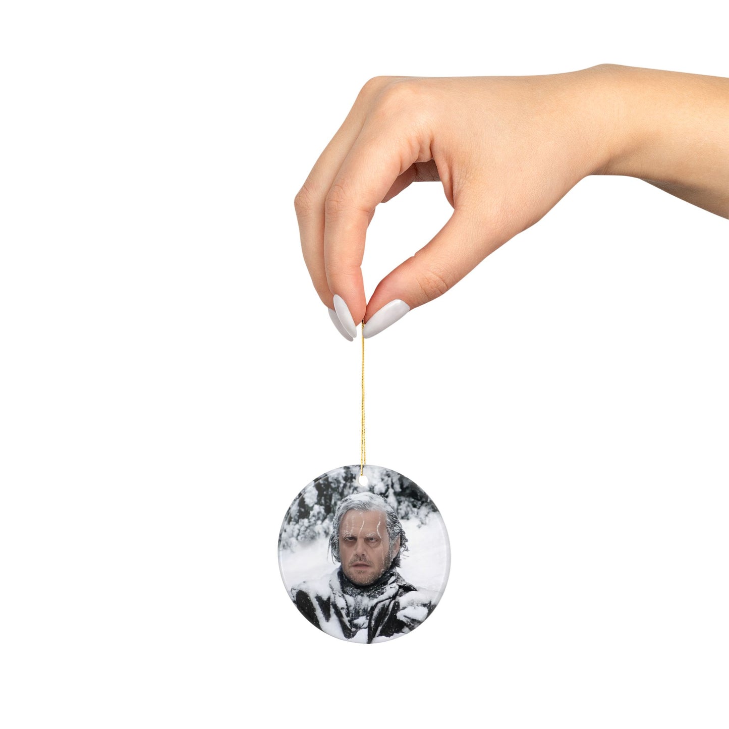 Ceramic Ornament, Jack Torrance in the Maze, The Shining Movie, Christmas Decoration, Horror Movie Gift, Holiday Ornament, Kubrick Film