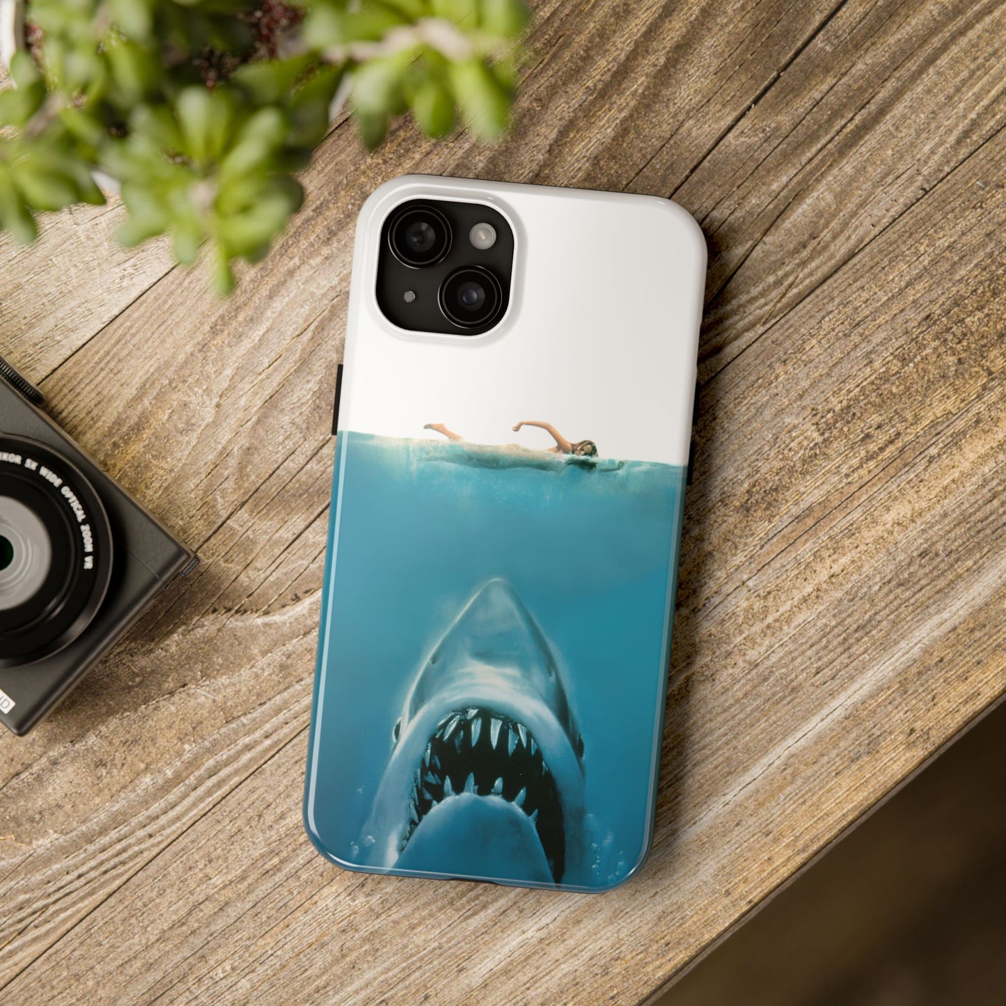JAWS Tough Phone Case — Retro Jaws Ocean Horror Design