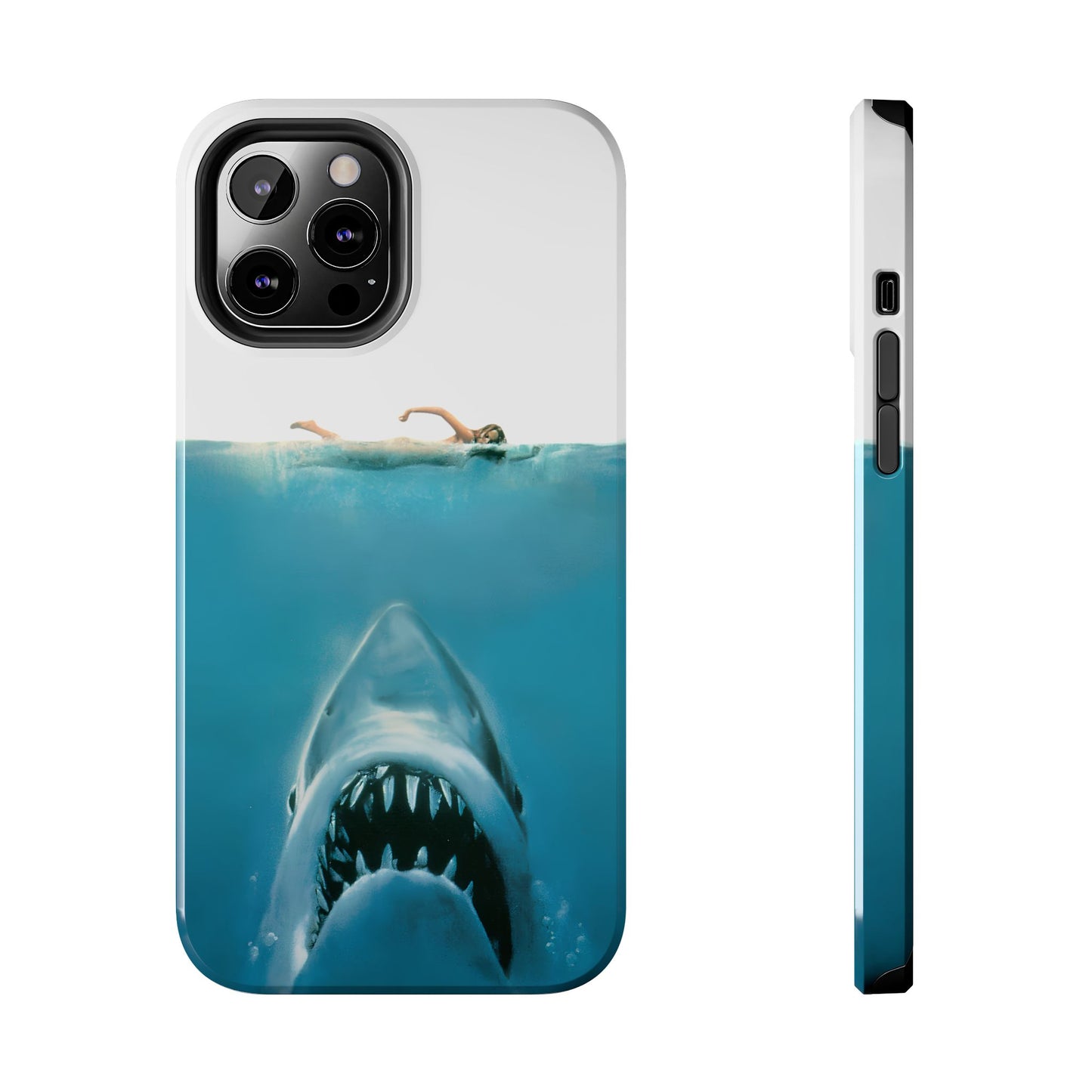JAWS Tough Phone Case — Retro Jaws Ocean Horror Design