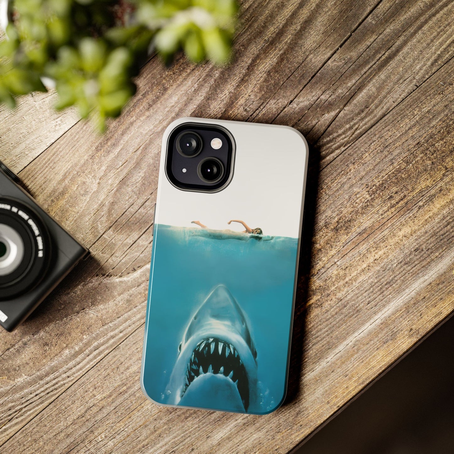 JAWS Tough Phone Case — Retro Jaws Ocean Horror Design