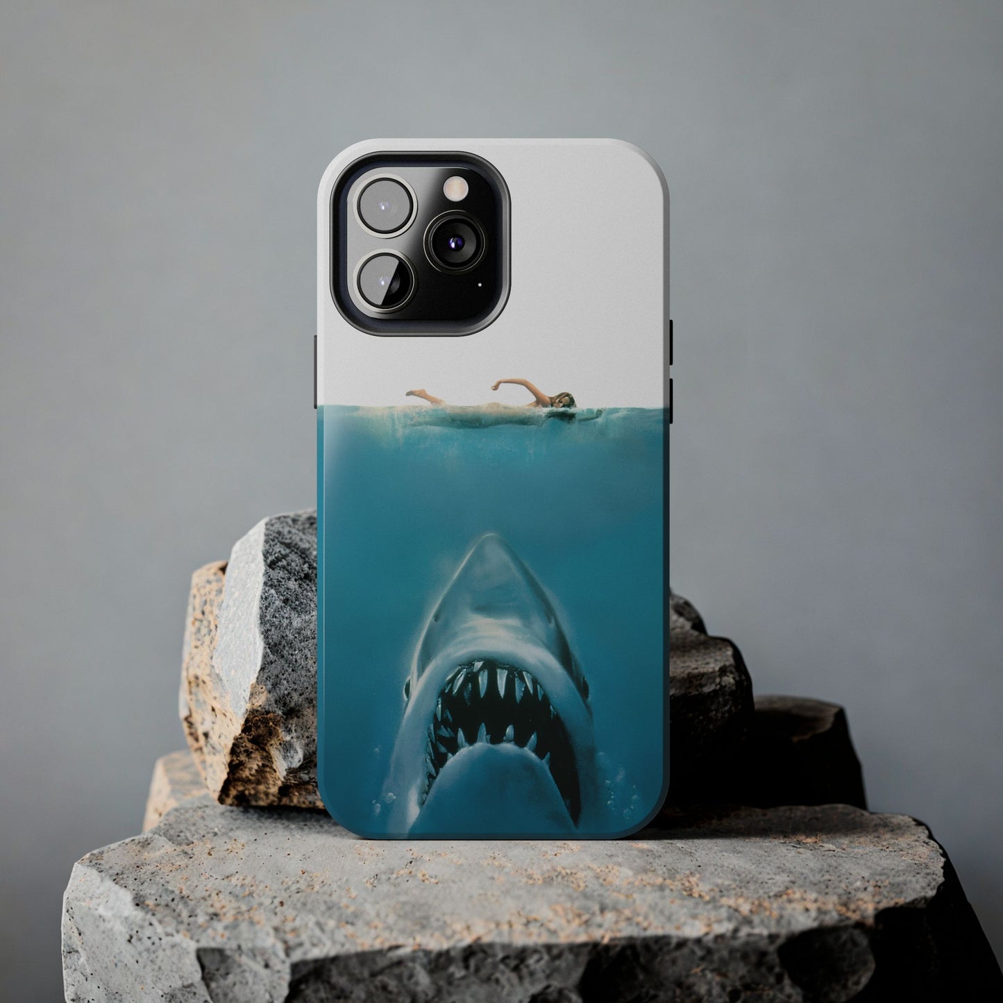 JAWS Tough Phone Case — Retro Jaws Ocean Horror Design