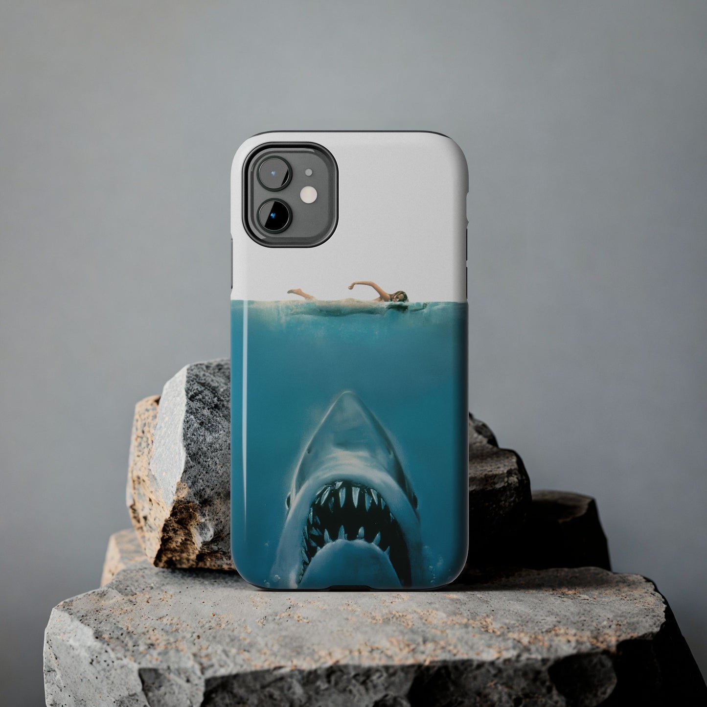JAWS Tough Phone Case — Retro Jaws Ocean Horror Design