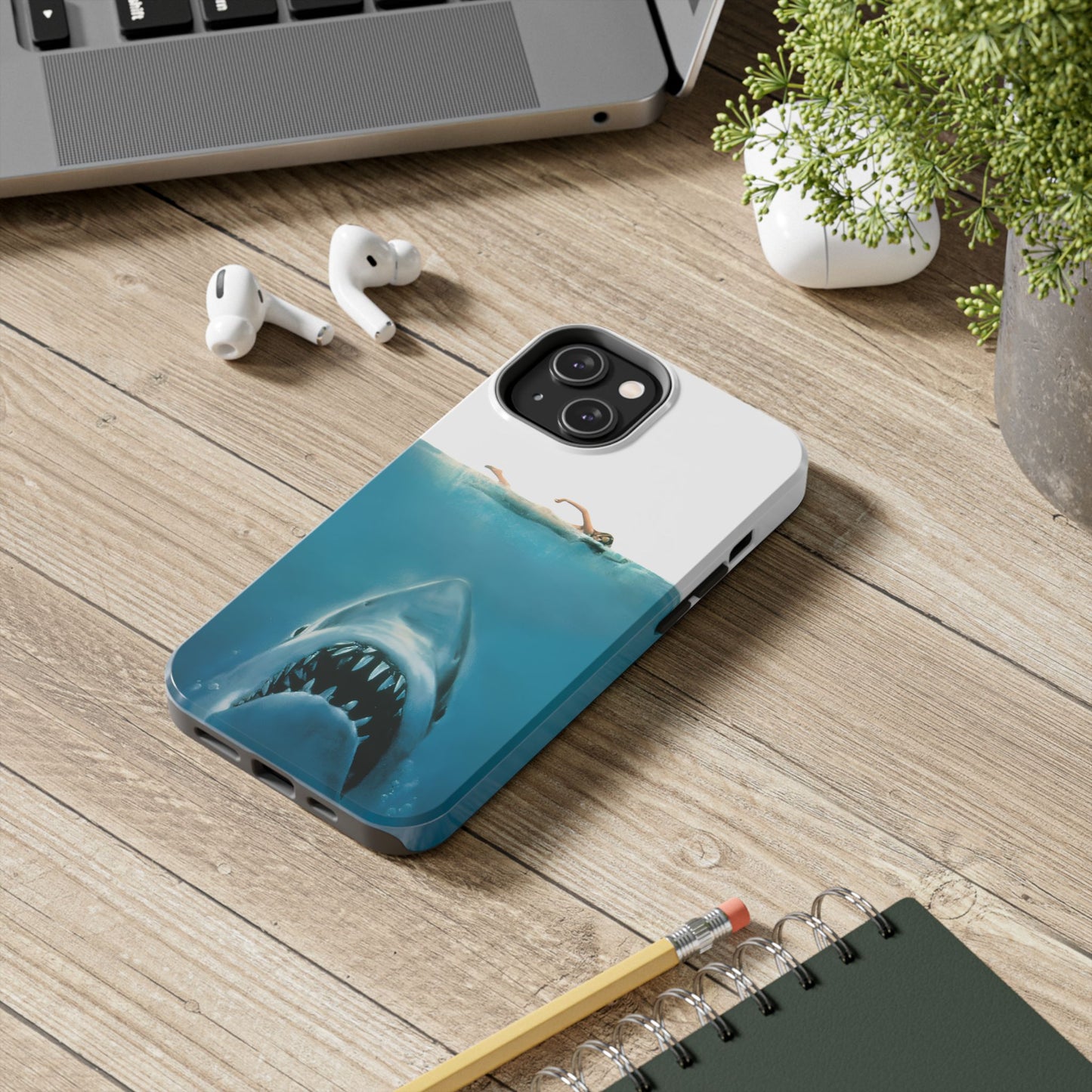 JAWS Tough Phone Case — Retro Jaws Ocean Horror Design