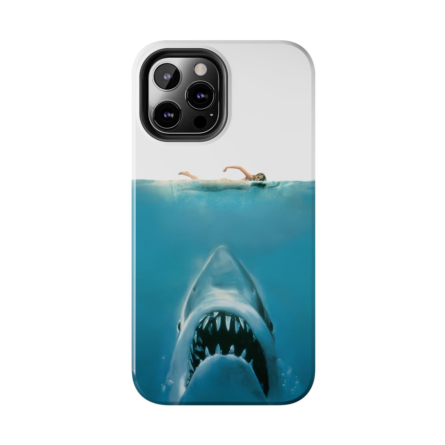 JAWS Tough Phone Case — Retro Jaws Ocean Horror Design
