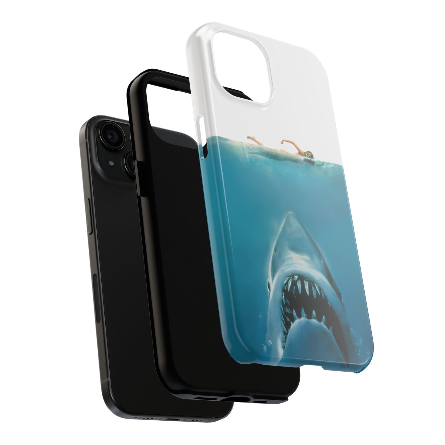 JAWS Tough Phone Case — Retro Jaws Ocean Horror Design